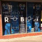 Liberty Street Robot Store window display
