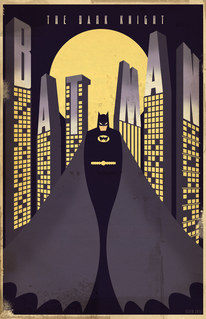 ART DECO BATMAN – Sizer Design + Illustration
