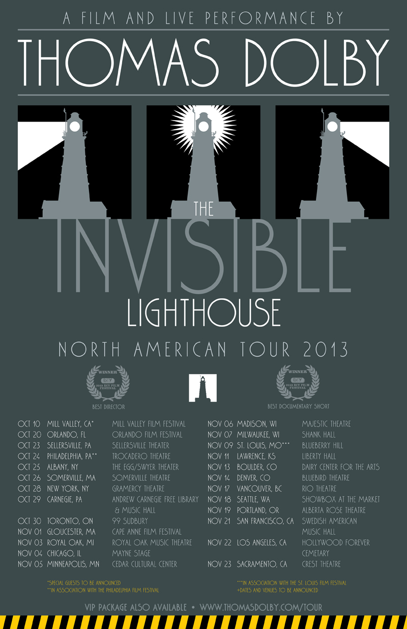 Thomas Dolby INVISIBLE LIGHTHOUSE US Poster