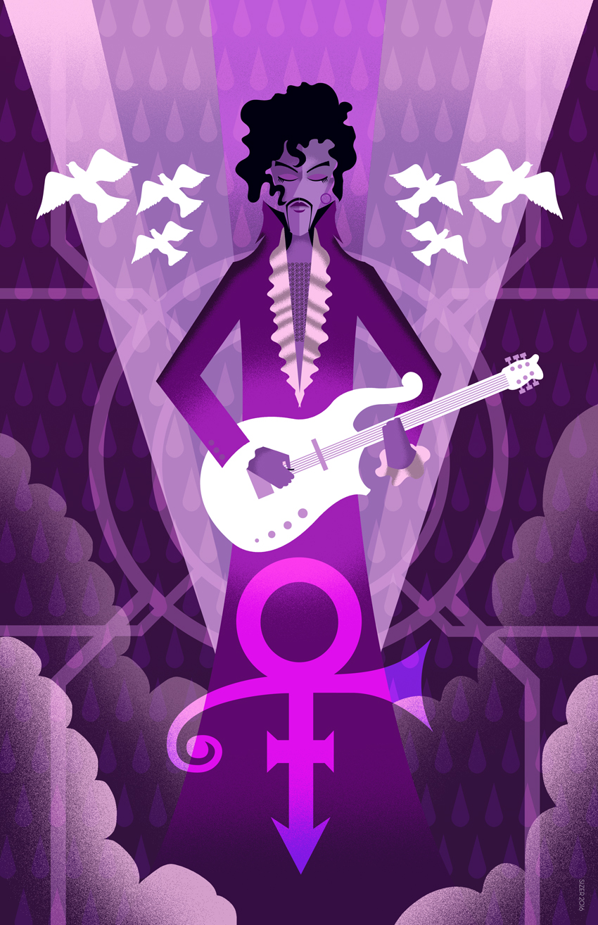 PRINCE Tribute Poster (2016)